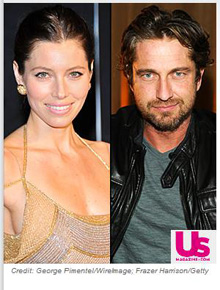 Justin?: Jessica Biel e Gerard Butler estariam flertando
