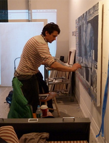 Artista: James Franco aparece pintando quadro