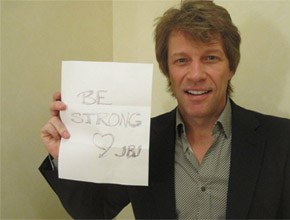 Força: Jon Bon Jovi manda recado para fãs do Japão
