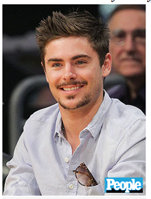 Visual: Zac Efron aparece com barba