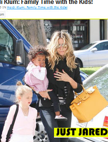 <i>Top</i>: Heidi Klum passa o tempo com os filhos