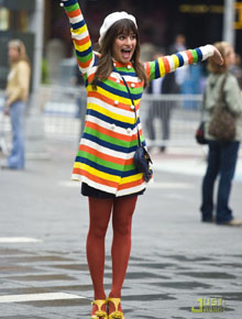 <i>Glee</i>: Lea Michele grava em Nova York