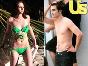 <i>Amanhecer</i>: Kristen Stewart e Pattinson filmam cenas de amor
