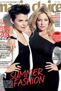 Preto: Kate Hudson e Ginnifer Goodwin posam juntas