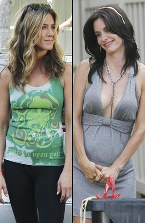 Jennifer Aniston e Courteney Cox teriam brigado?