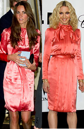 Catherine Middleton usou o mesmo vestido de Madonna