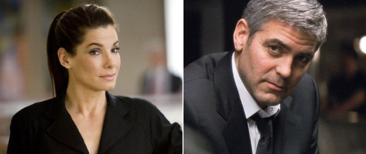 Após fim de namoro, George Clooney ganha consolo de Sandra Bullock