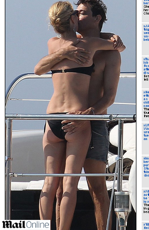 Kate Moss enfrenta terremoto em lua de mel