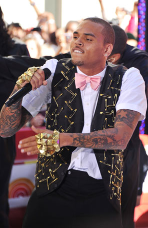 Chris Brown se apresenta