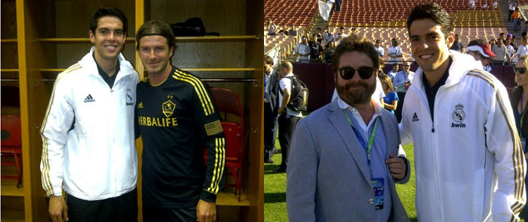 David Beckham e astro de <I>Se Beber, Não Case</i> tiram foto com Kaká
