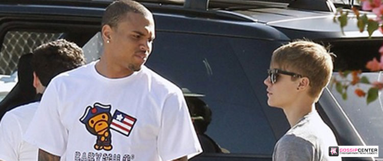 Justin Bieber é visto com Chris Brown