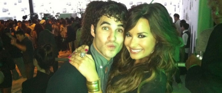 Demi Lovato conhece Darren Criss