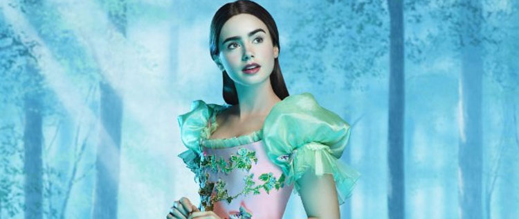 Veja Lily Collins como Branca de Neve
