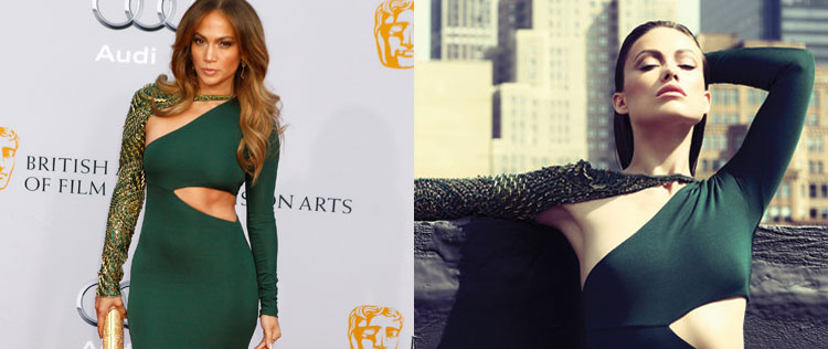 Jennifer Lopez e Olivia Wilde usam o mesmo vestido