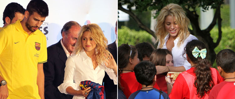 Shakira e Gerard Piqué promovem ação social em Miami