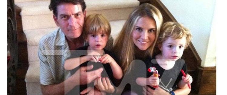 Charlie Sheen e Brooke Mueller tentam reaproximação
