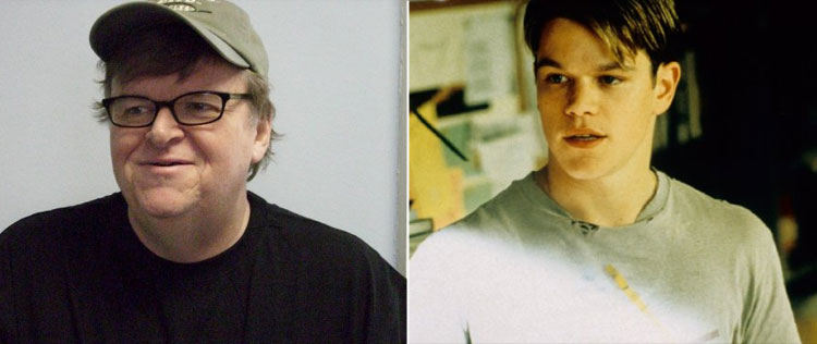 Michael Moore quer Matt Damon para presidente dos Estados Unidos