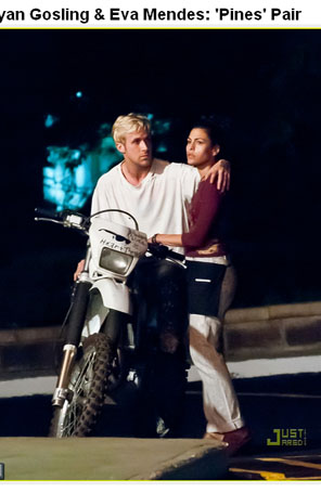 Eva Mendes filma com Ryan Gosling em Nova York
