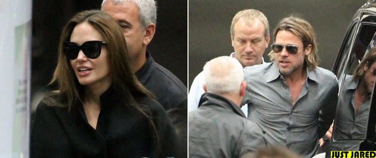 Angelina Jolie e Brad Pitt viajam de trem com os filhos