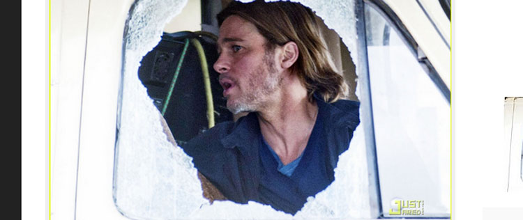 Brad Pitt roda cenas de <I>World War Z</i> em uma <i>van</i>
