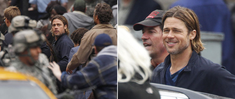 Brad Pitt foge de zumbis em novas cenas de <i>World War Z</i>