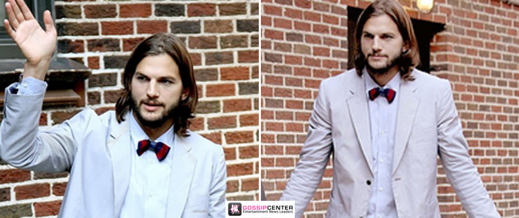 Ashton Kutcher usa gravata borboleta