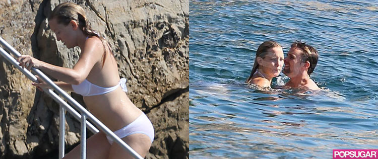 Kate Hudson aparece de biquíni pela primeira vez após dar à luz