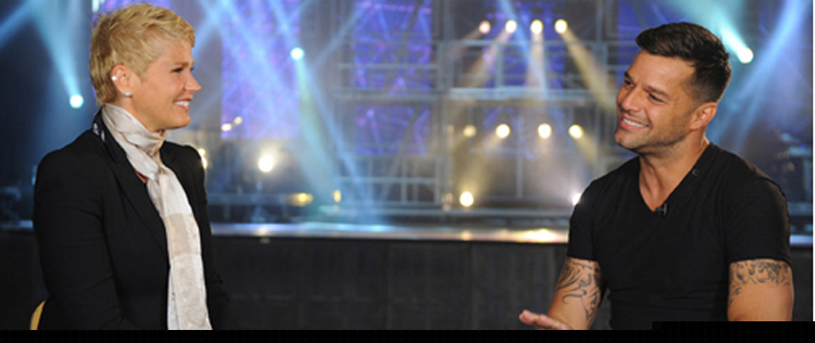 Ricky Martin é entrevistado por Xuxa