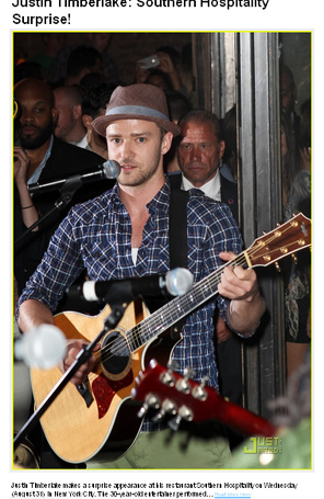 Justin Timberlake mata a saudade e se apresenta com amigos