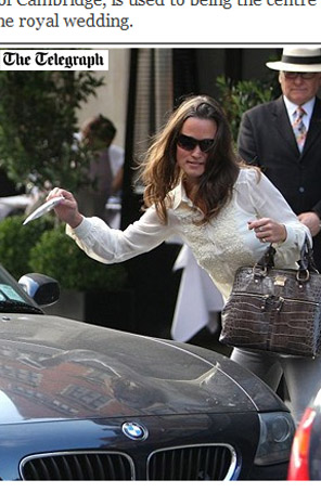 Pippa Middleton recebe multa de trânsito em Londres