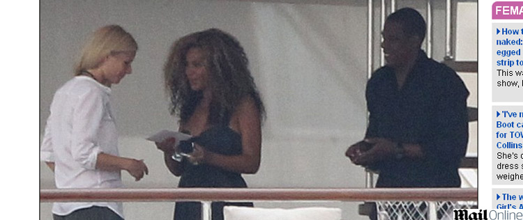 Gwyneth Paltrow se junta a Beyoncé e Jay-Z em passeio em iate