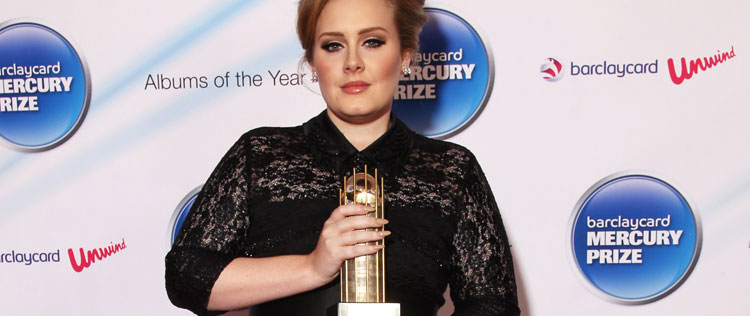 Adele ganha estatueta do <i>Barclaycard Mercury Prize</i>