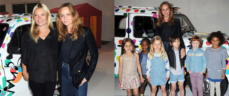 Kate Moss prestigia Stella McCartney em lançamento
