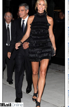 George Clooney deixa festa ao lado de <I>affair</i>