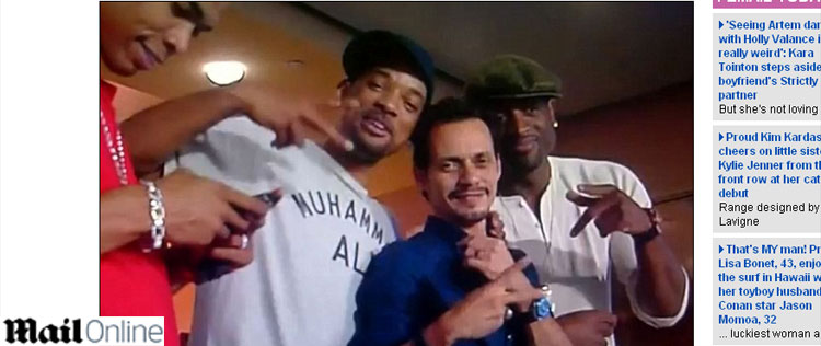 Will Smith e Marc Anthony curtem jogo de futebol juntos