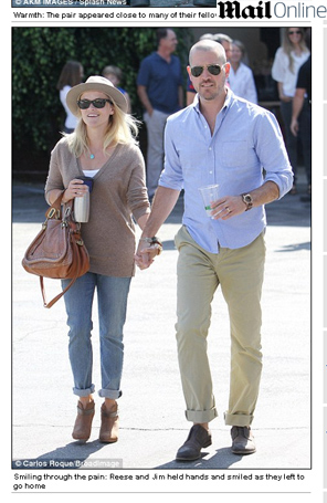 Reese Witherspoon mostra disposição ao ir à igreja