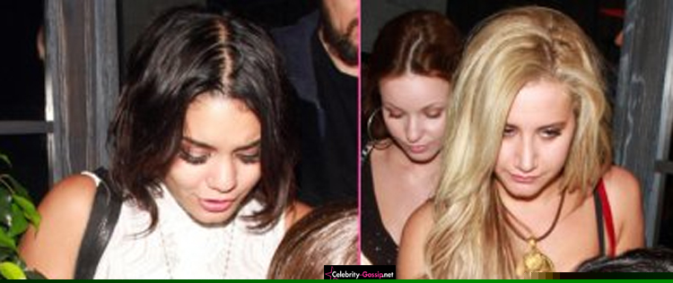 Vanessa Hudgens vai ao aniversário da irmã de Ashley Tisdale