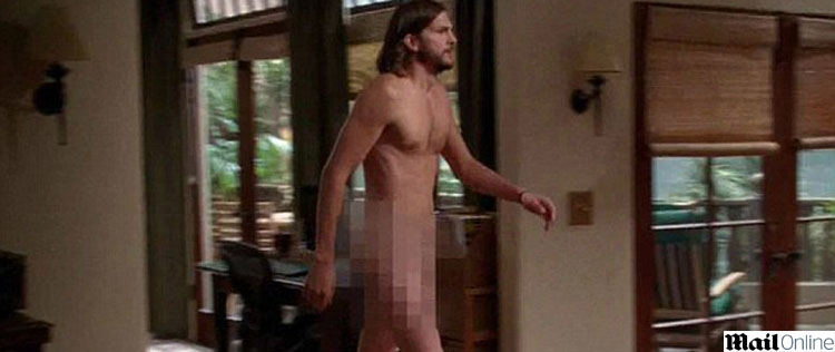 Ashton Kutcher fica nu em estreia de <i>Half Men</i>. Saiba como foi!