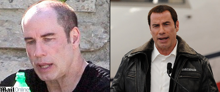 John Travolta aparece <I>cabeludo</i> em questão de 24 horas