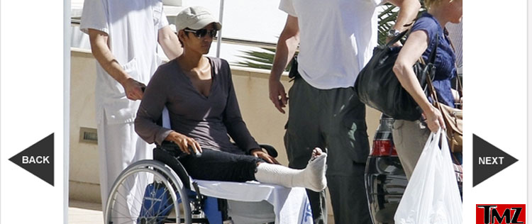 Halle Berry quebra o pé durante estadia na Espanha