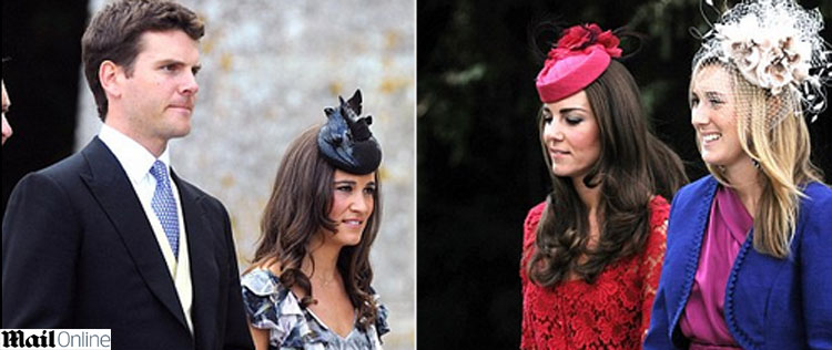 Pippa e Catherine Middleton vão a casamento em Londres