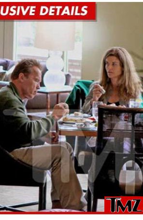 Arnold Schwarzenegger e a ex-mulher, Maria Shriver, almoçam juntos