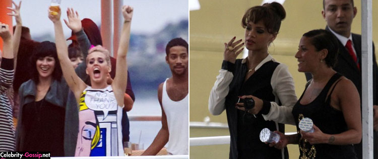 Veja Katy Perry e Rihanna em iate no Rio de Janeiro