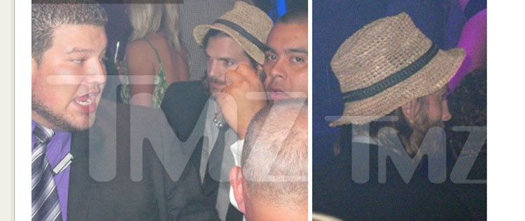 Veja Ashton Kutcher na balada na qual teria acontecido a suposta traição