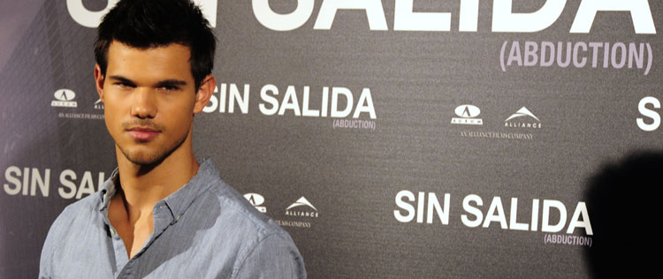 Taylor Lautner promove <i>Sem Saída</i> em Madri