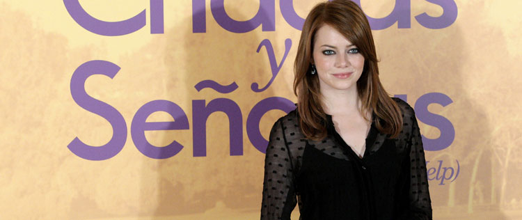 Emma Stone divulga filme em Madri