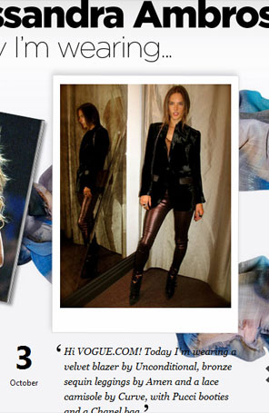 Alessandra Ambrósio é destaque da <i>Vogue UK</I>