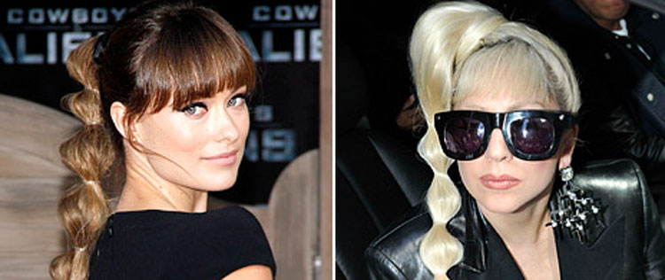 Lady Gaga usa mesmo penteado que Olivia WIlde
