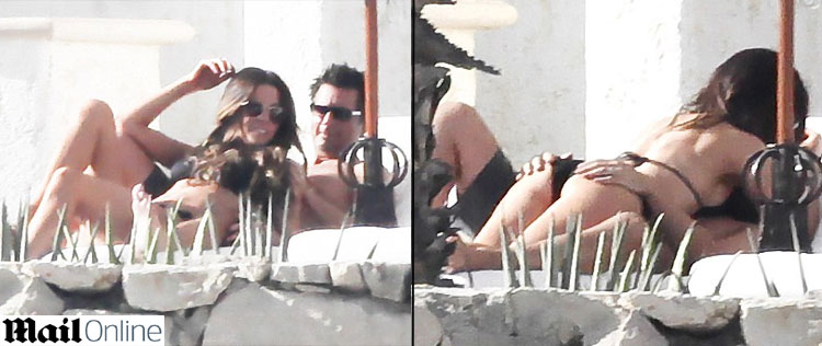 Kate Beckinsale curte dia de sol de biquíni ao lado do marido