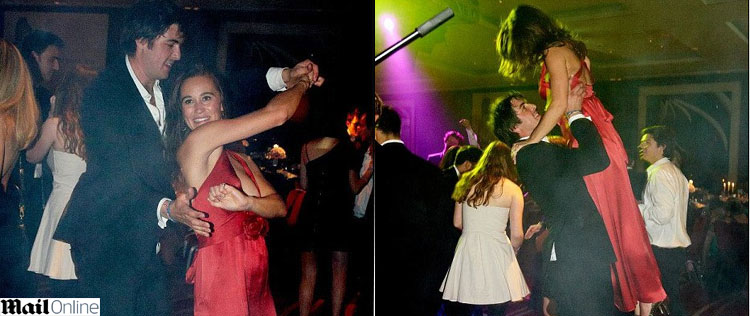 Pippa Middleton se diverte em pista de dança